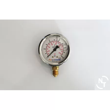 Manometr glicerynowy M-63 0-10 BAR/R 1/4"