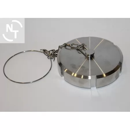 Zaślepka złącza Higienicznego spożywczego DN 80 DIN 11851 z łańcuszkiem