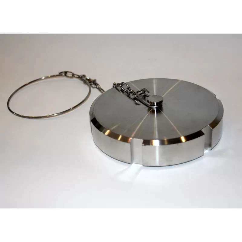 Zaślepka złącza Higienicznego spożywczego DN 80 DIN 11851 z łańcuszkiem