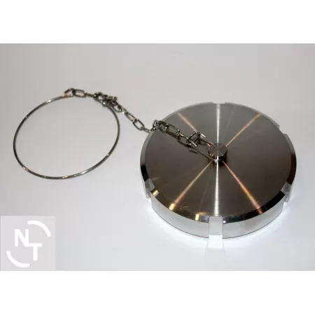 Zaślepka złącza Higienicznego spożywczego DN 80 DIN 11851 z łańcuszkiem