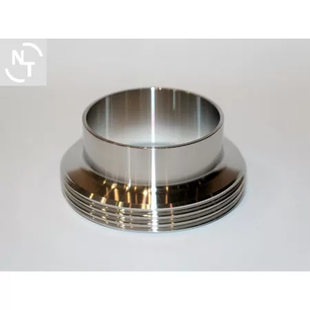 Króciec złącza spożywczego higienicznego gwintowane DN 65 DIN 11851