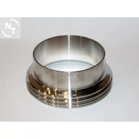 Króciec złącza spożywczego higienicznego gwintowane DN 100 DIN 11851