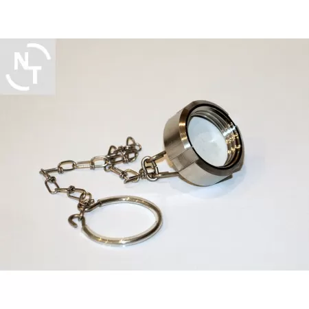 Zaślepka złącza higienicznego DN 20 DIN 11851 z łańcuszkiem