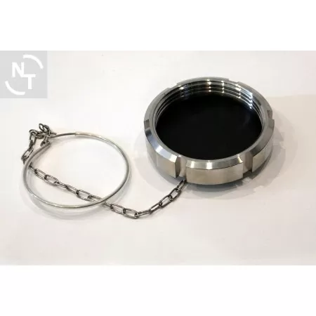Zaślepka złącza higienicznego DN 25 DIN 11851 z łańcuszkiem
