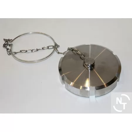 Zaślepka złącza higienicznego DN 32 DIN 11851 z łańcuszkiem